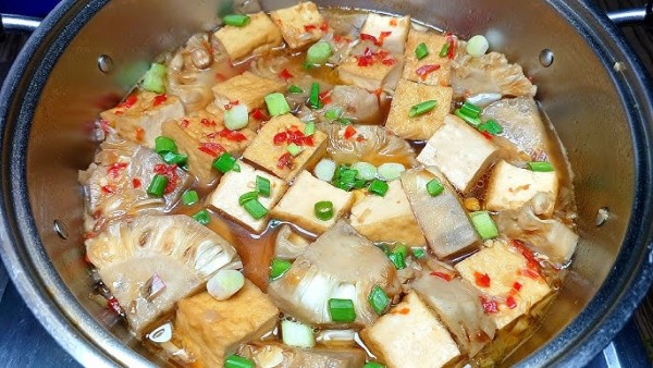 Mít non xào đậu hũ