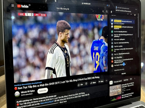 Cách tìm kiếm và xem trực tiếp bóng đá trên YouTube